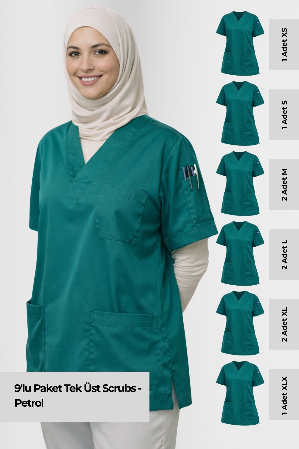mavi scrubs petrol mavisi scrubs doktor üniforması