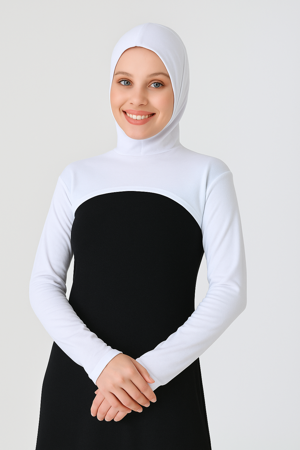 Beyaz tesettür boyunluk kolluk modeli uzun kolluk namaz kolluğu yazlık kolluk tesettür kolluk modelleri