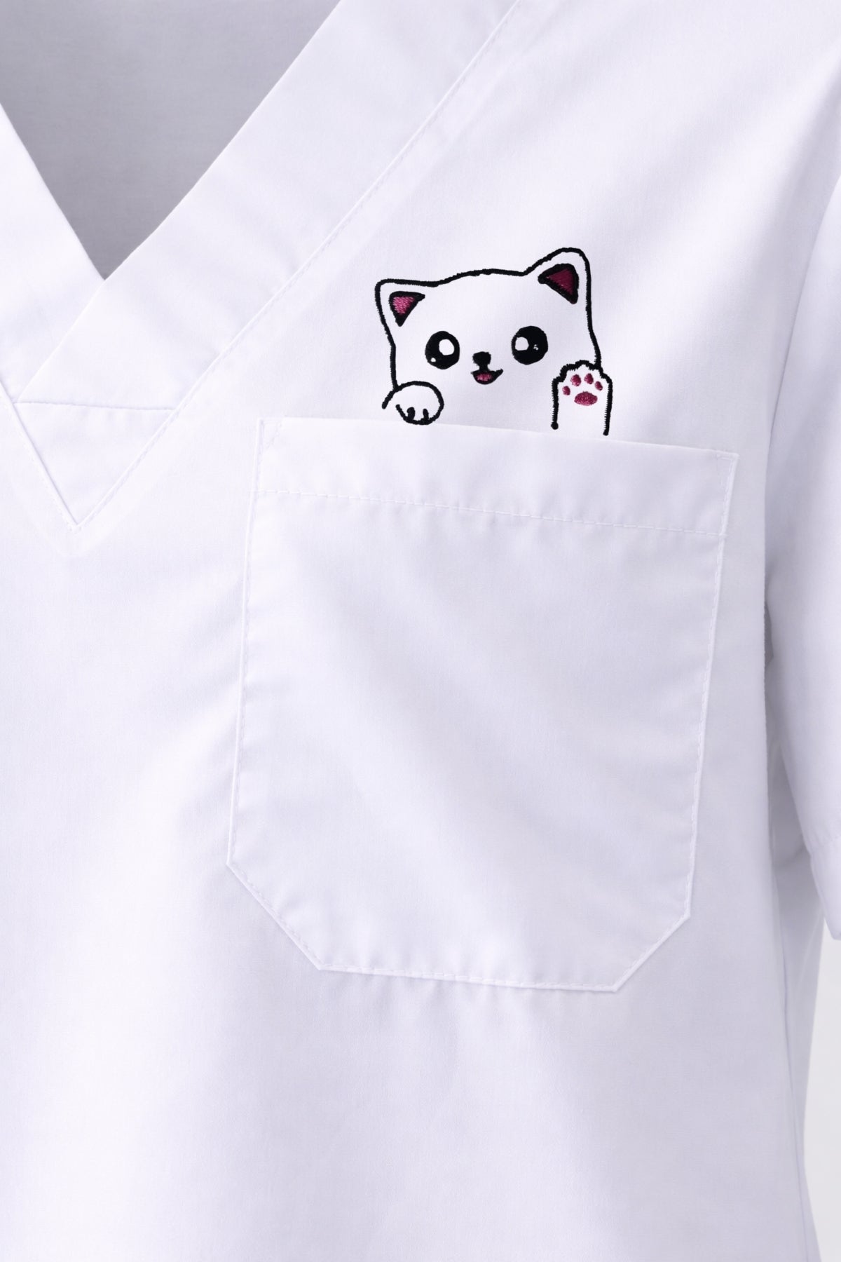 beyaz scrubs forma kadın doktor üniforma modern medical scrubs